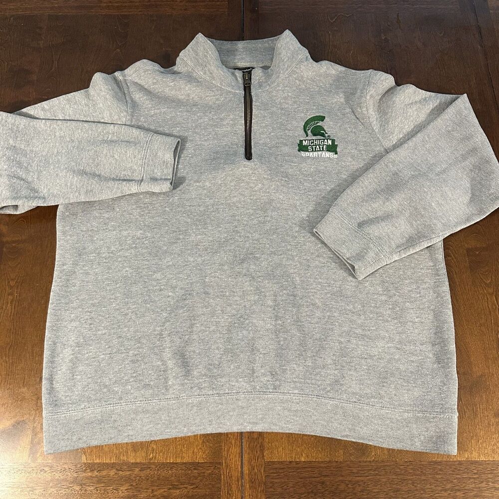 Champion Elite Michigan State Spartans 1/4 Zip Top Mens XL MSU